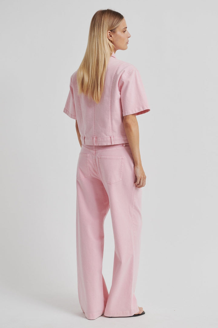 Second Female - Isella Denim Shirt 60474 - 9411 Pale Lilac Skjorter 