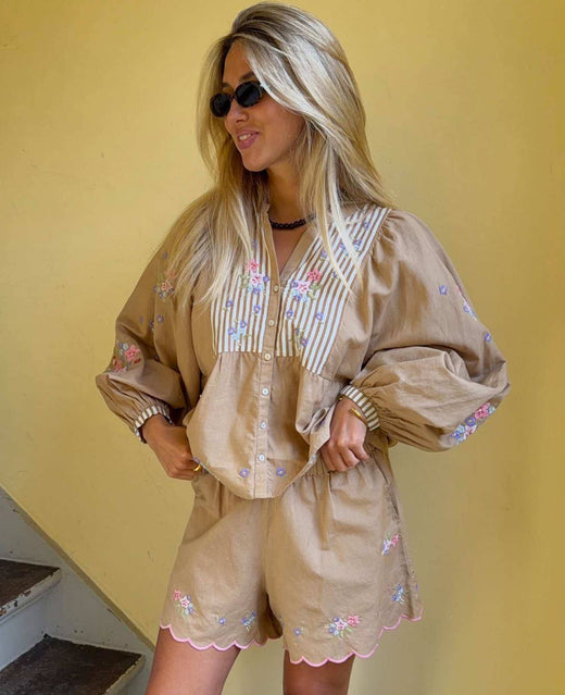 Sissel Edelbo - Bellisima Top SE 1896 - Light Hazel Bluser 