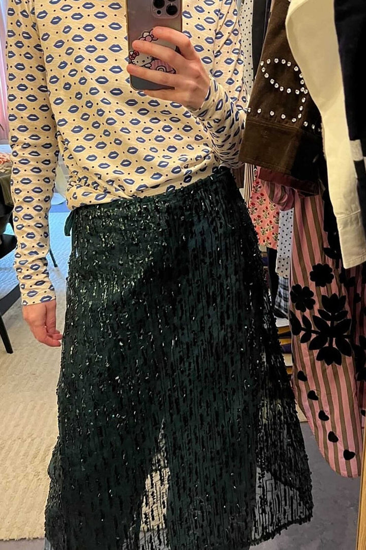 Sissel Edelbo - Betsy Wrap Skirt SE 1712 - Dark Green