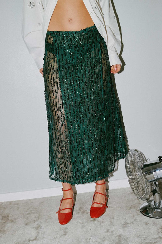 Sissel Edelbo - Betsy Wrap Skirt SE 1712 - Dark Green