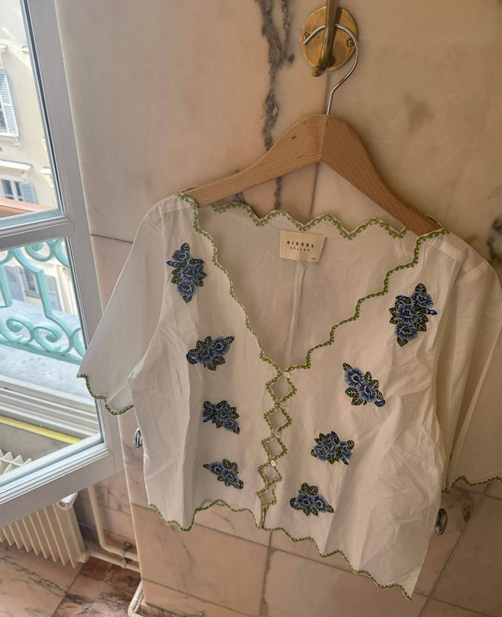 Sissel Edelbo - Blueflower Top SE 1605 - Blue Flower Toppe 