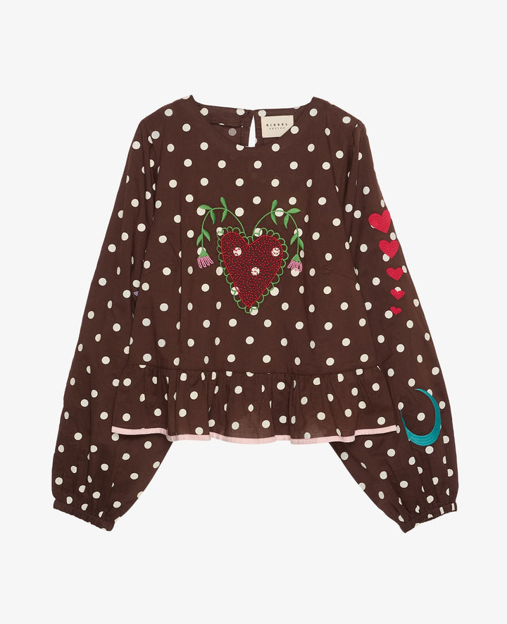 Sissel Edelbo - Diana Top Se 2010 - Brown Dot Bluser 