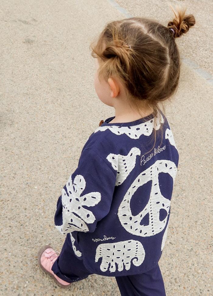 Sissel Edelbo - Ena MINI Jacket SE 1659 - Navy Birds Jakker 