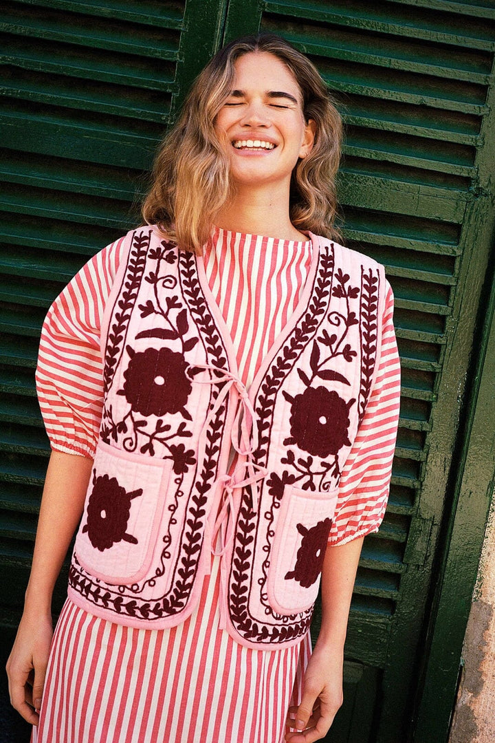 Sissel Edelbo - Honey Vest SE 1581 - Burgundy