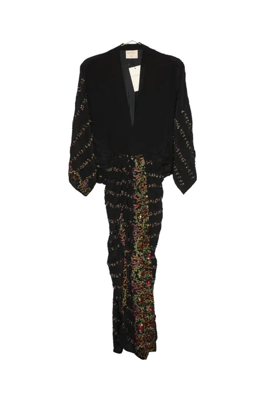 Sissel Edelbo - Juno SILK Dress Sparkling Black SE 1717-1 - Sparkling Black No. 136