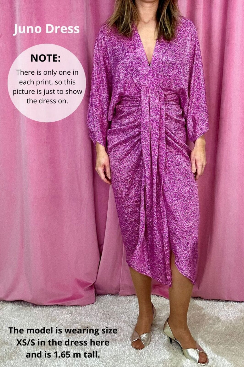 Sissel Edelbo - Juno SILK Dress Sparkling Black SE 1717-1 - Sparkling Black No. 148 Kjoler 