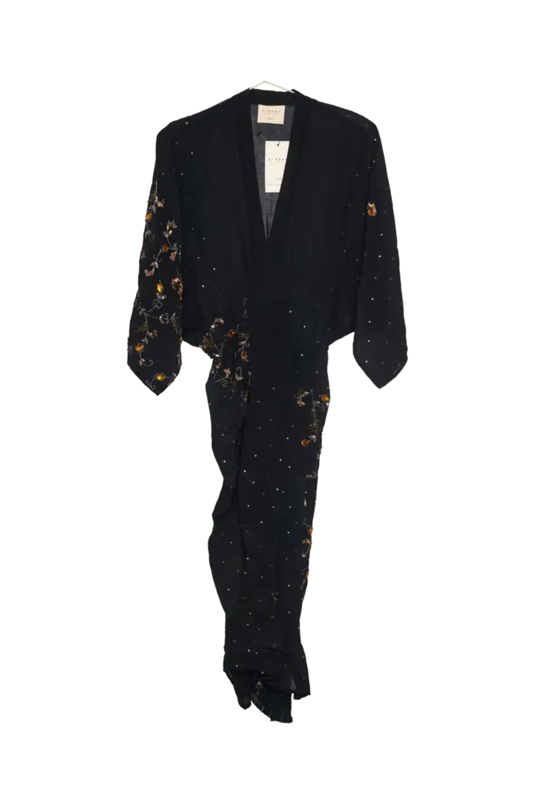 Sissel Edelbo - Juno SILK Dress Sparkling Black SE 1717-1 - Sparkling Black No. 7