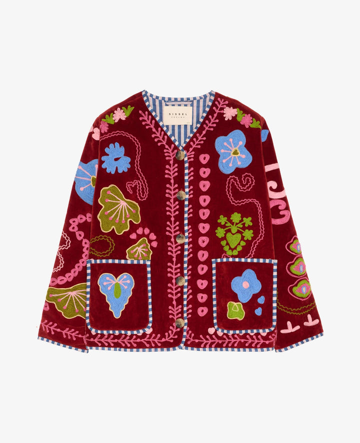 Sissel Edelbo - Maggie Jacket Se 2025 - Velvet Burgundy Jakker 