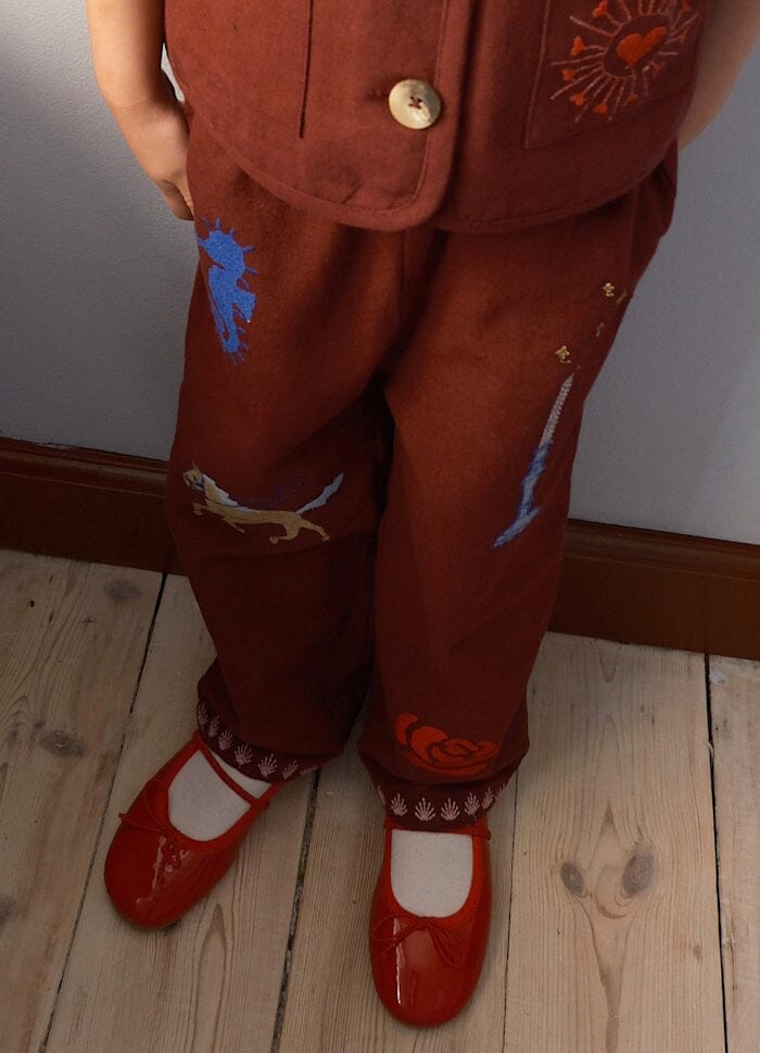 Sissel Edelbo - Oda MINI Pants SE 1669 - Burgundy Bukser 