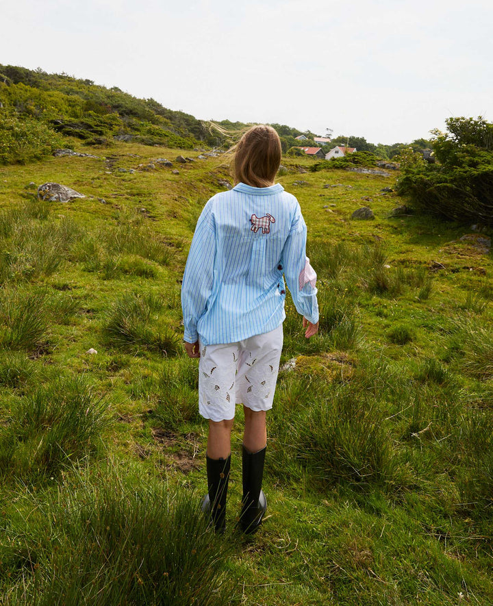 Sissel Edelbo - Pil Shirt SE 1788 - Green Stripes Skjorter 