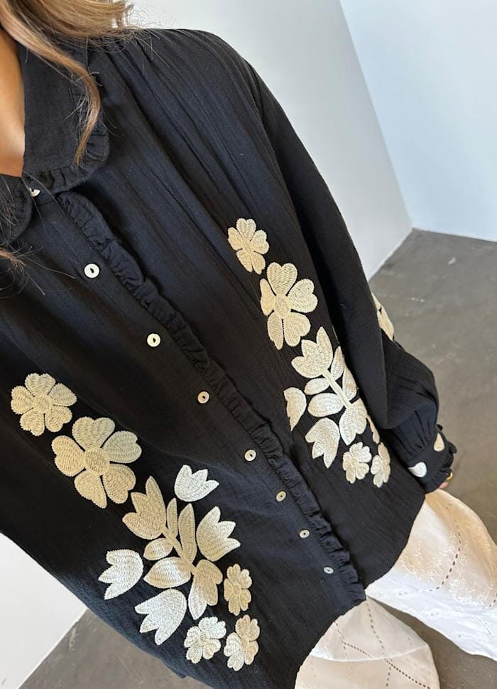 Sissel Edelbo - Rae Shirt SE 1748 - Black Bluser 