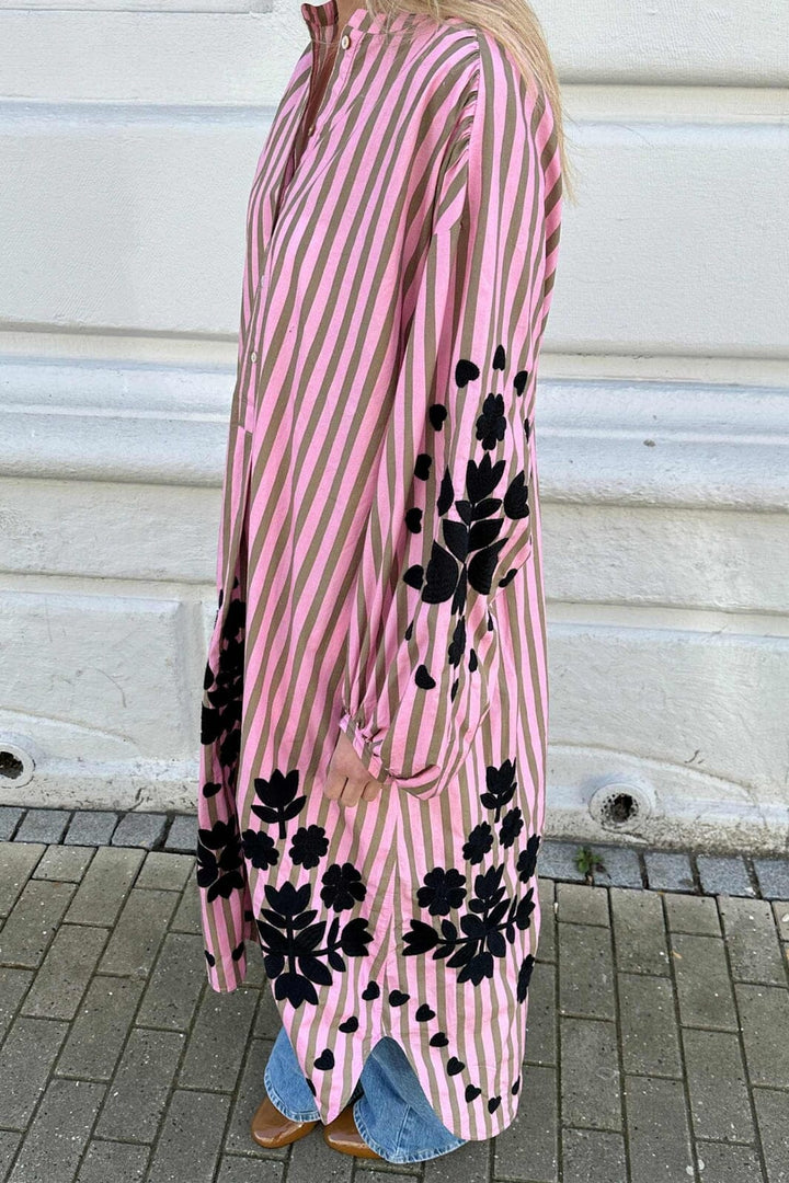 Sissel Edelbo - Rikke Dress SE 1706 - Pink Stripes