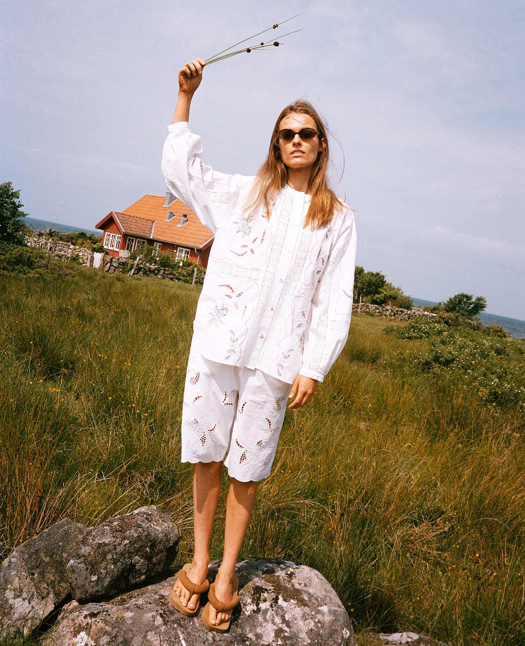 Sissel Edelbo - Sada Shirt SE 1789 - White Pastel Skjorter 