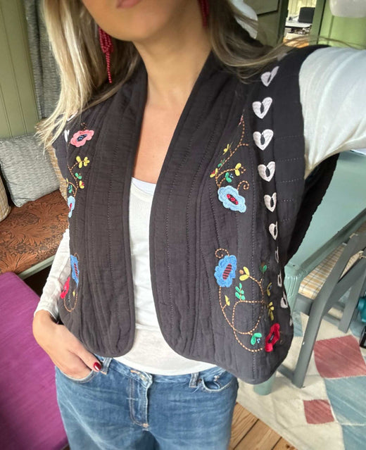 Sissel Edelbo - Samira Vest Se 2040 - Almost Black Veste 