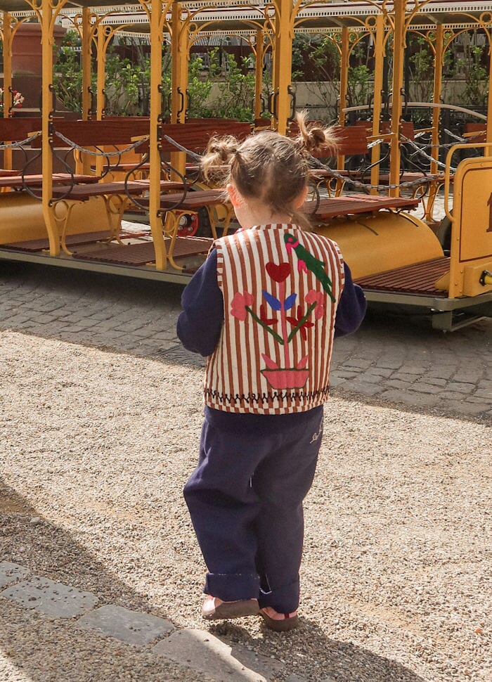 Sissel Edelbo - Vilja MINI Vest SE 1671 - Brown Stripes Veste 