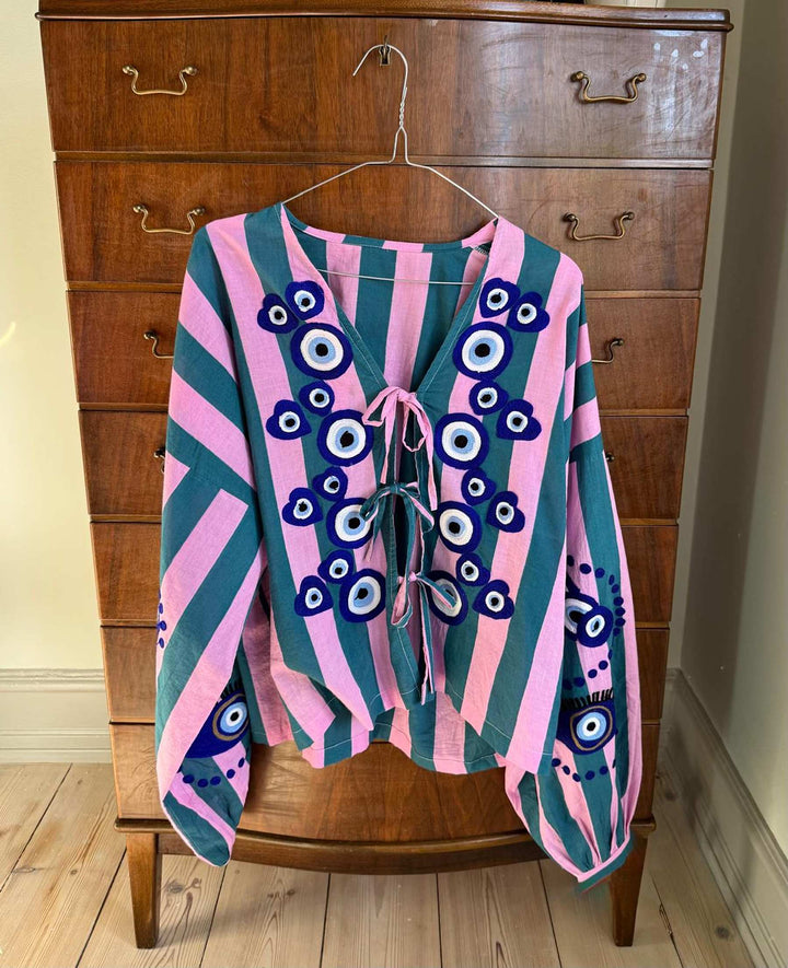 Sissel Edelbo - Zippy Top SE 1919 - Petrol green Bluser 