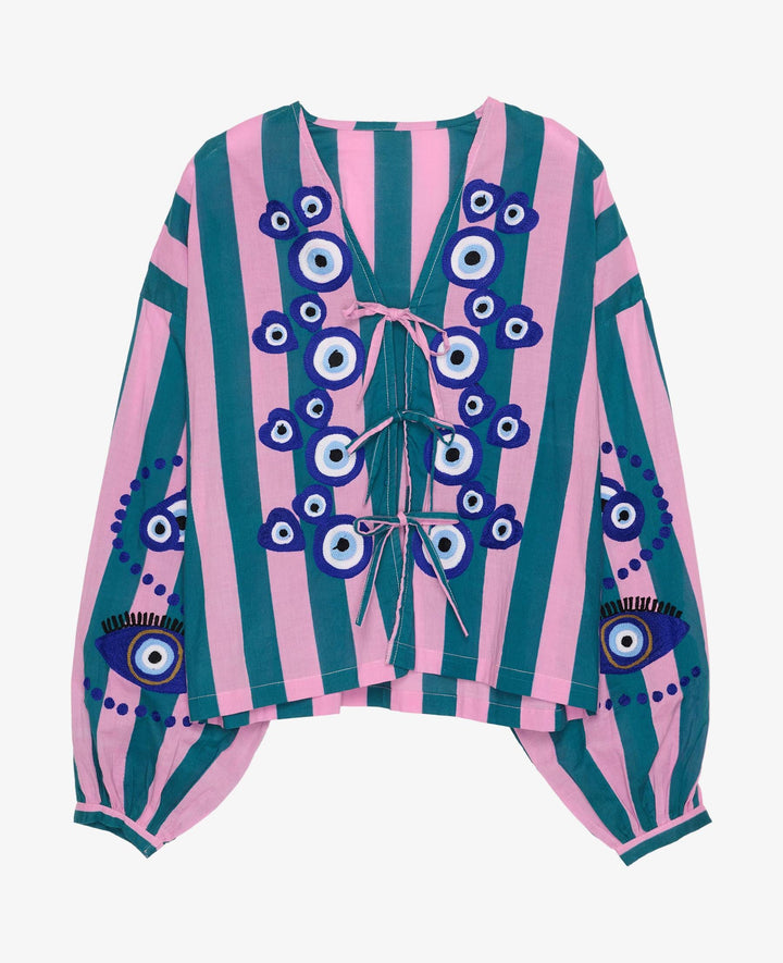 Sissel Edelbo - Zippy Top SE 1919 - Petrol green Bluser 