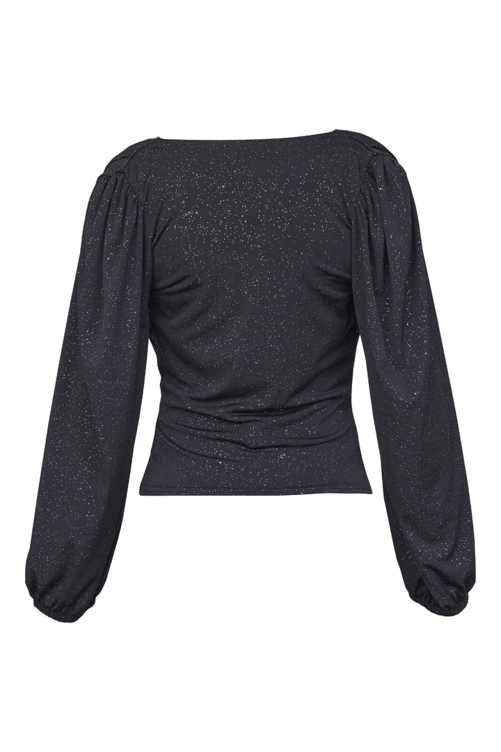 Sisters Point - Cash-Top2 - 001 Black/Silver Bluser 