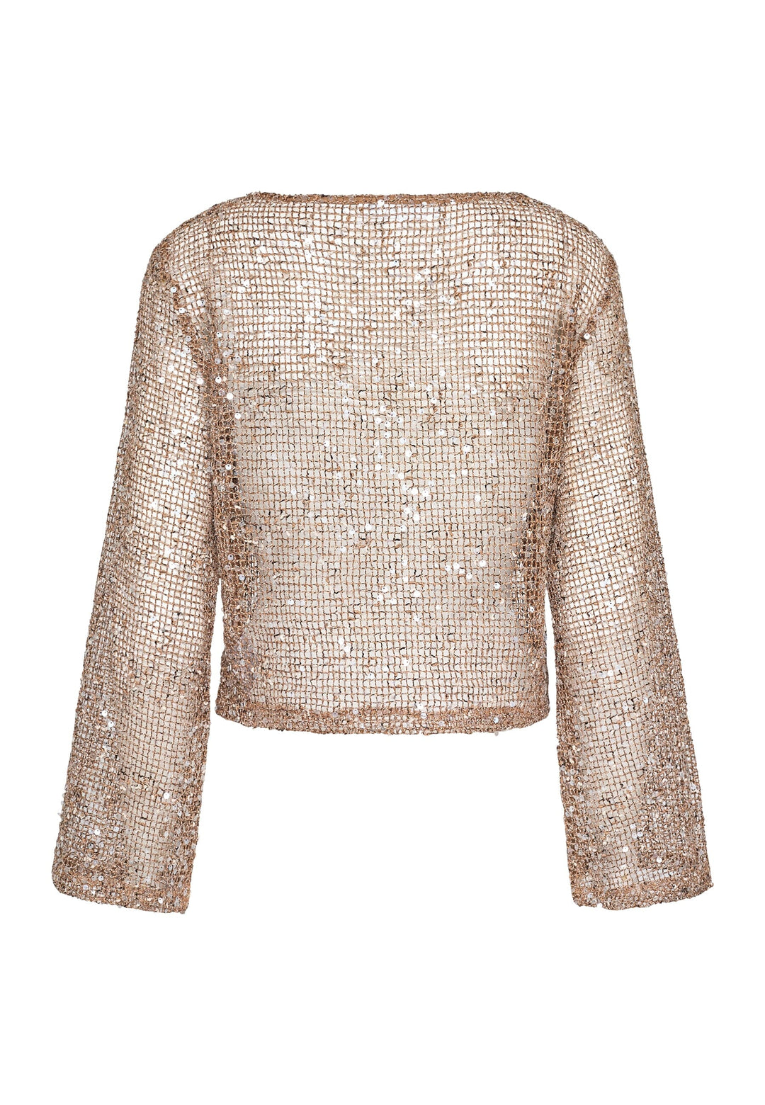 Sisters Point - Glisa-Ls 19500 - 802 - Brown Glitter Bluser 