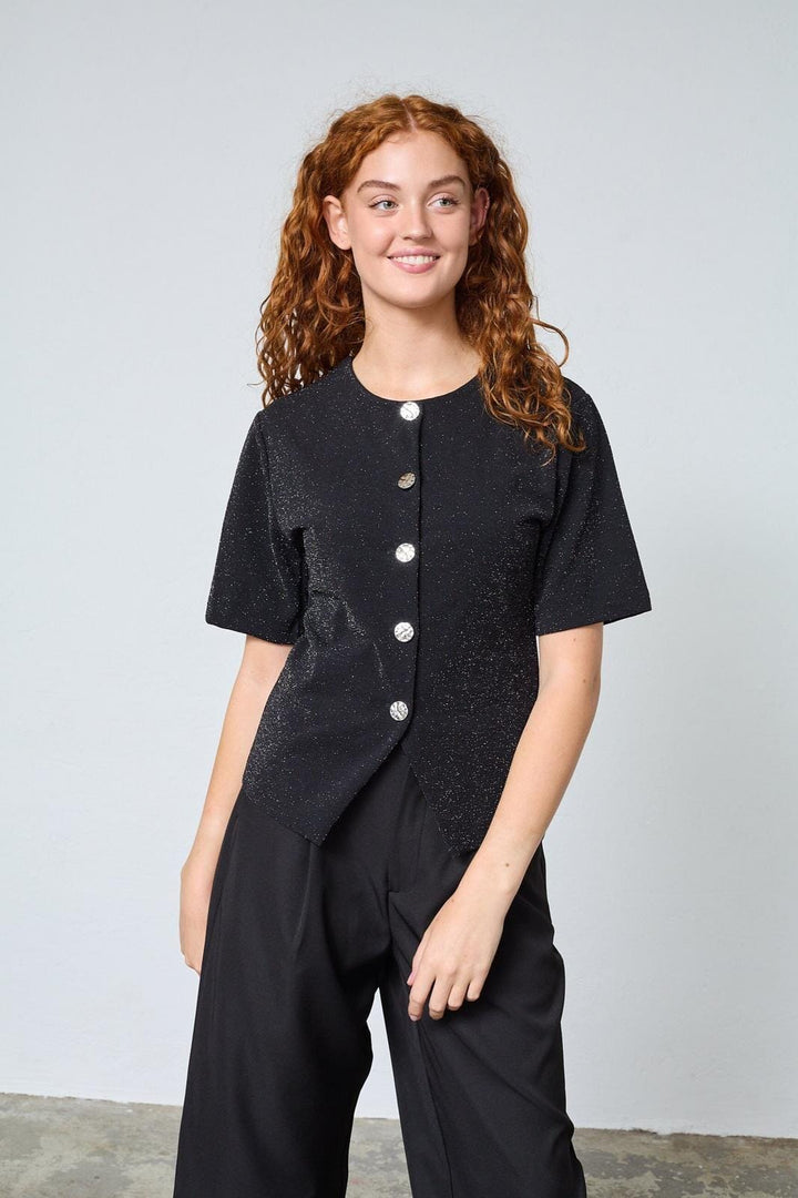 Sisters Point - Gova-Top1 19377 - 001 - Black/Silver Veste 