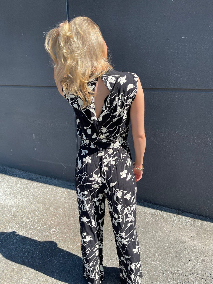 Sisters Point - Guto-Ju3 19007 - 813 - Black/Flower Buksedragter 