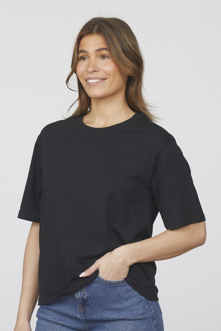 Sisters Point - Heda-Loose.Ss - 000 Black T-shirts 