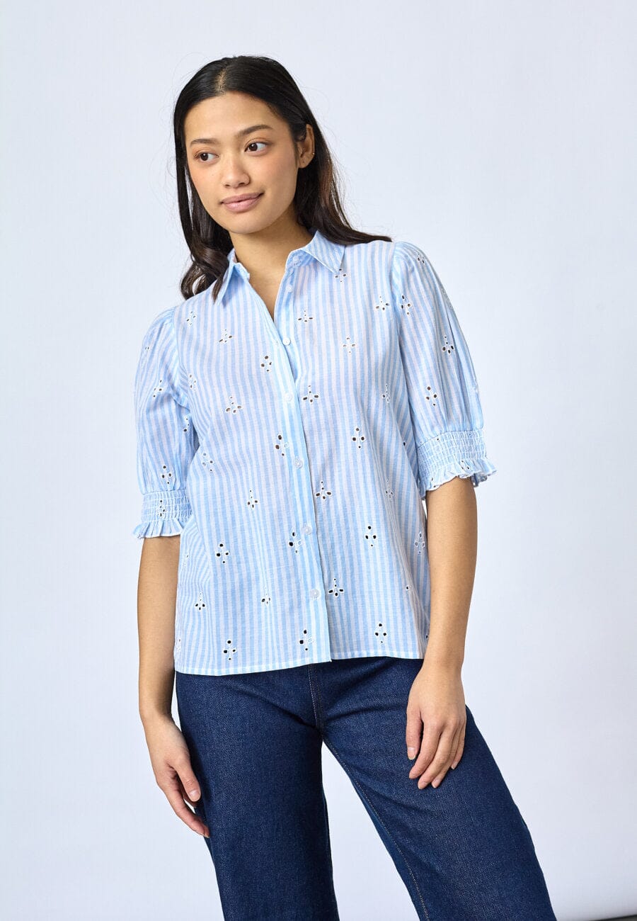 Sisters Point - Isola-Ss10 19633 - 831 - Blue Stripes Skjorter 