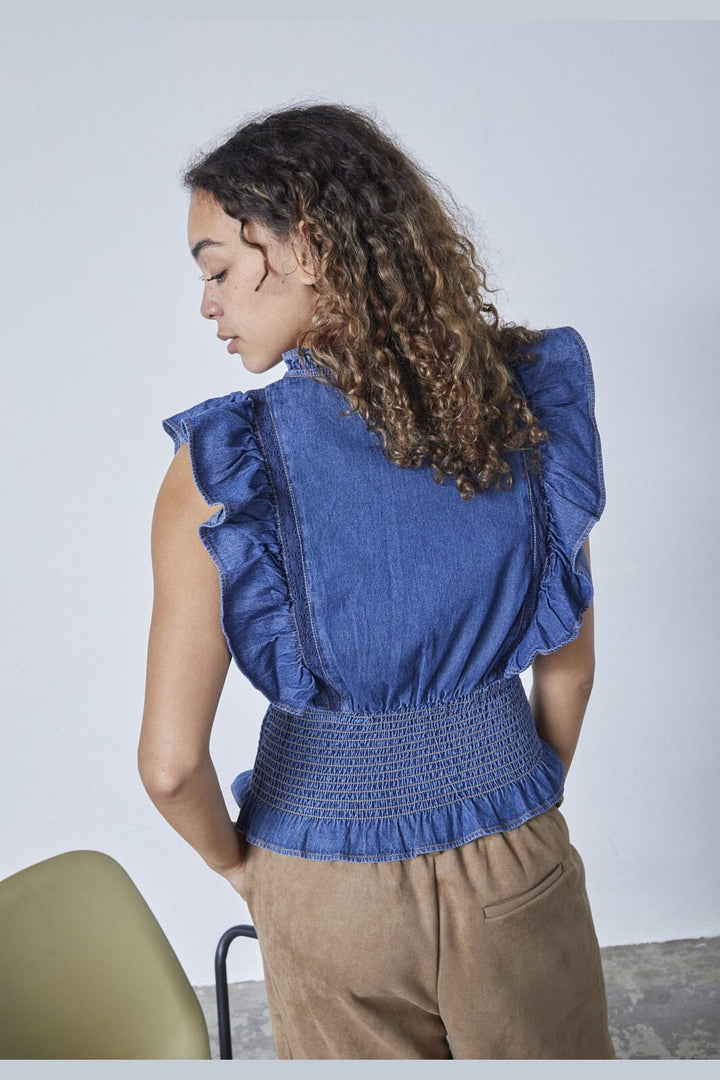 Sisters Point - Ulsa-Top 18938 - 925 - M. Denim Blue