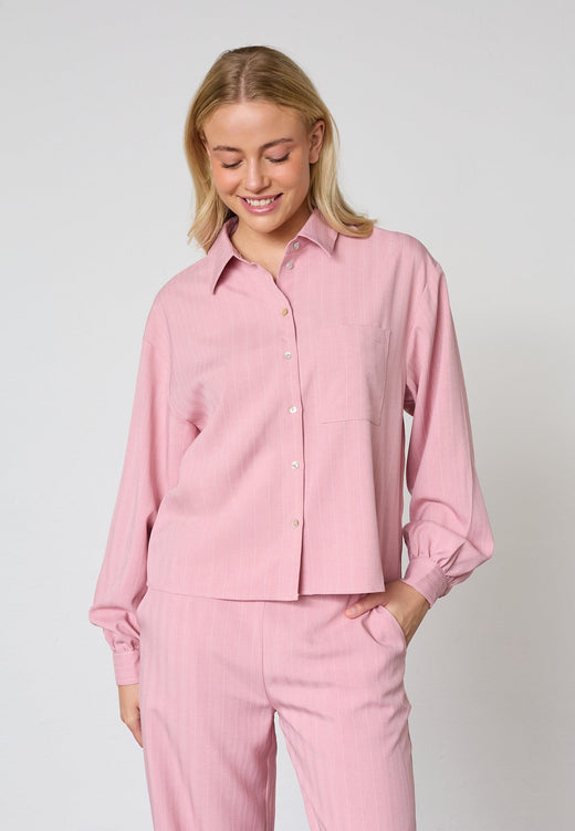 Sisters Point - Verina-Sh3 19504 - 531 - Mauve Pinstripe Skjorter 