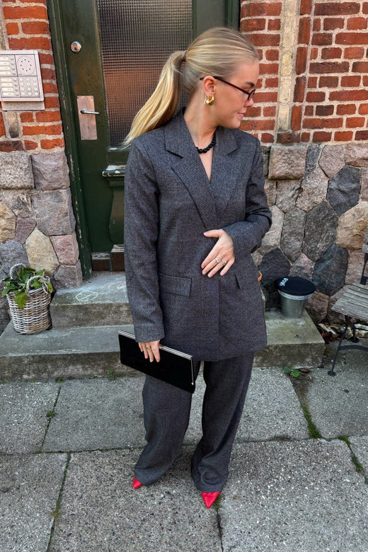 Sisters Point - Viksa-Bl1 20508 - 053 - Grey Check Blazere 