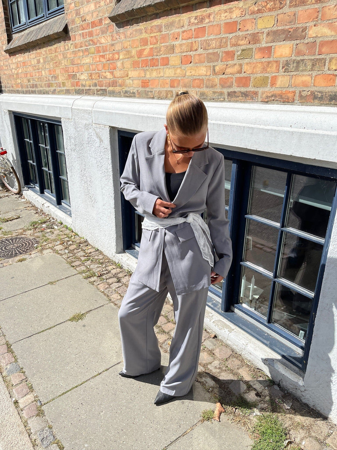 Sisters Point - Viksa-Pa 19164 - 054 - Grey Mel. Bukser 