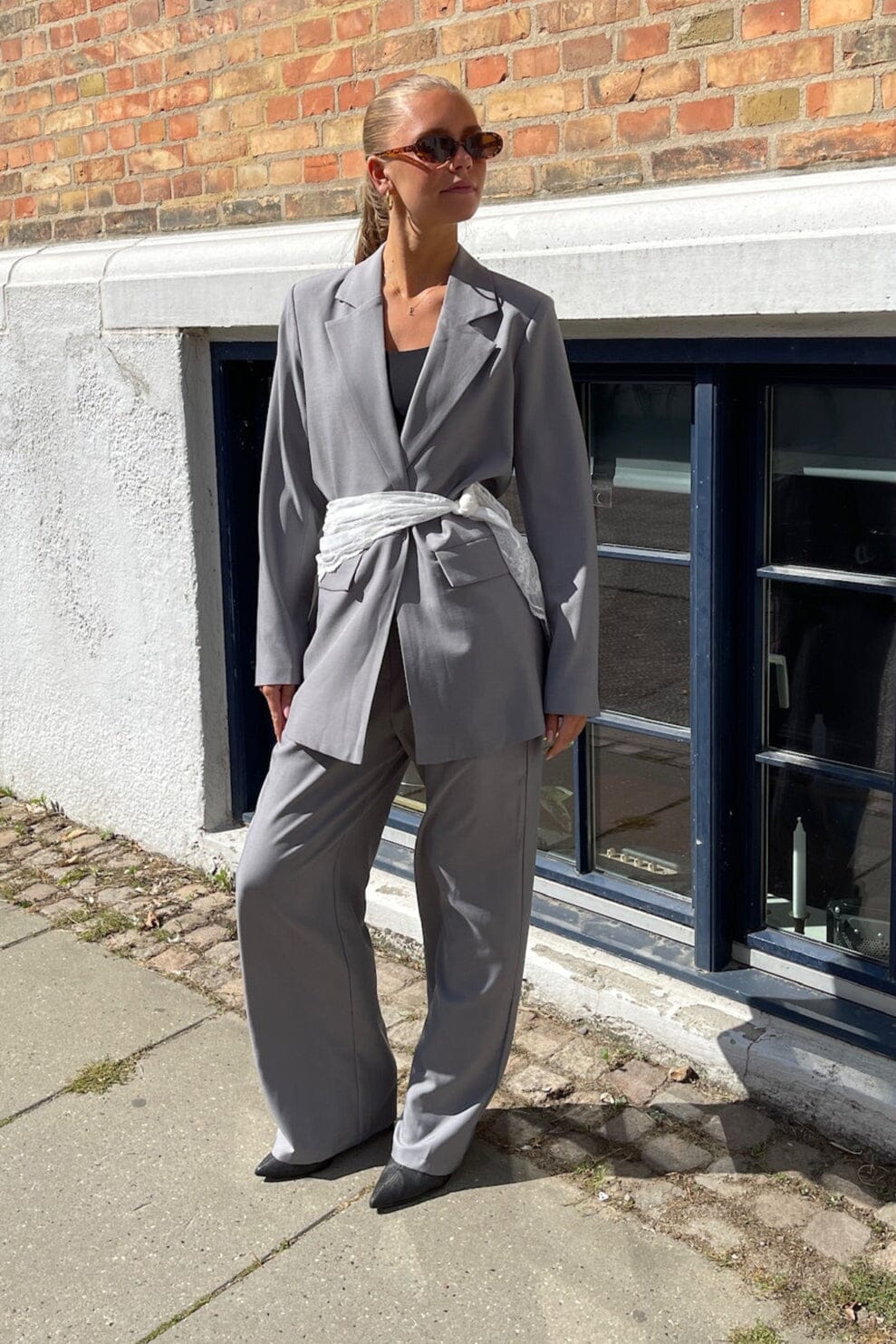 Sisters Point - Viksa-Pa 19164 - 054 - Grey Mel. Bukser 