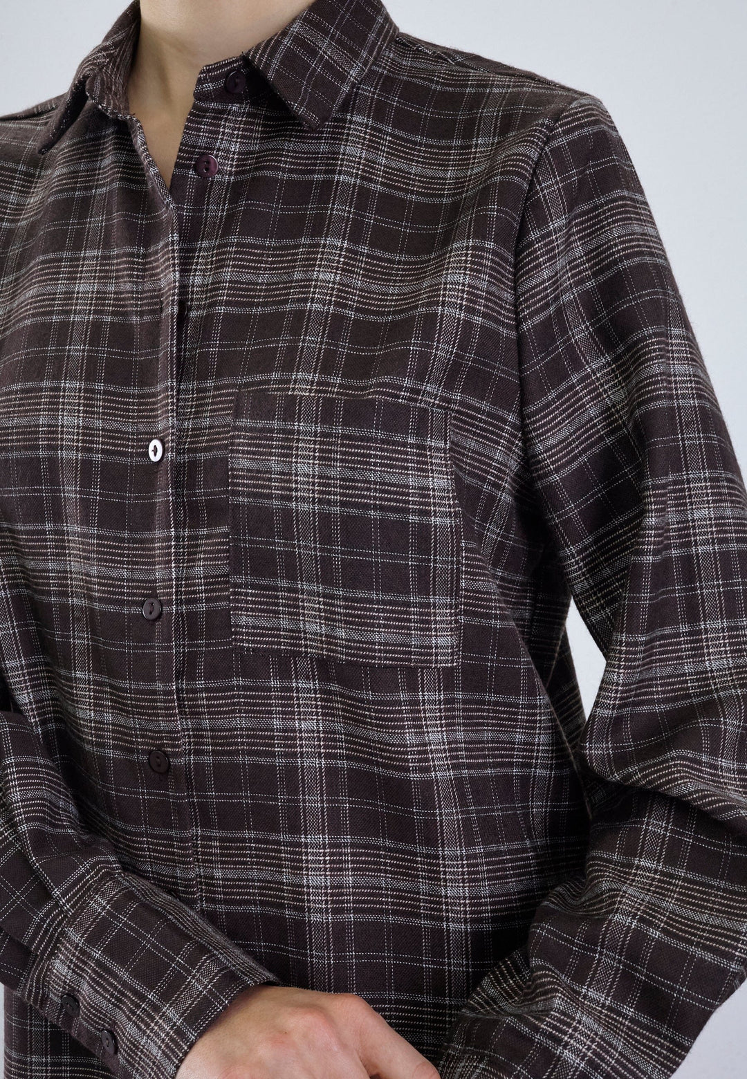 Sisters Point - Virra-Sh10 20586 - 843 - Brown Check Skjorter 