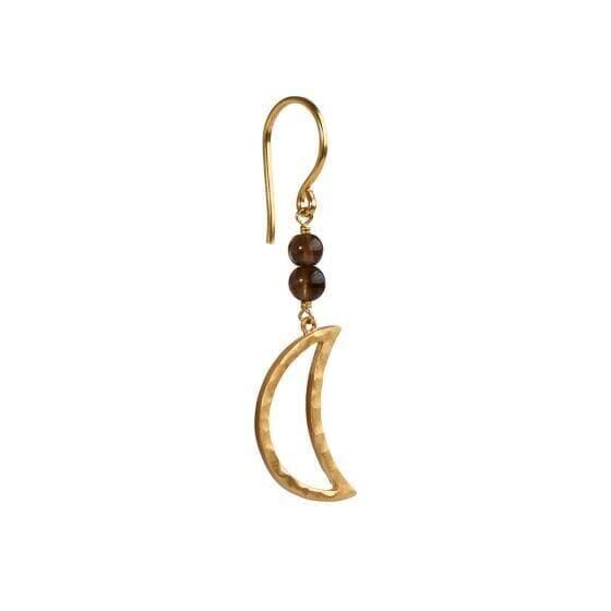 Stine A - Bella Moon Earring Mocha - 1409-02-S Øreringe 