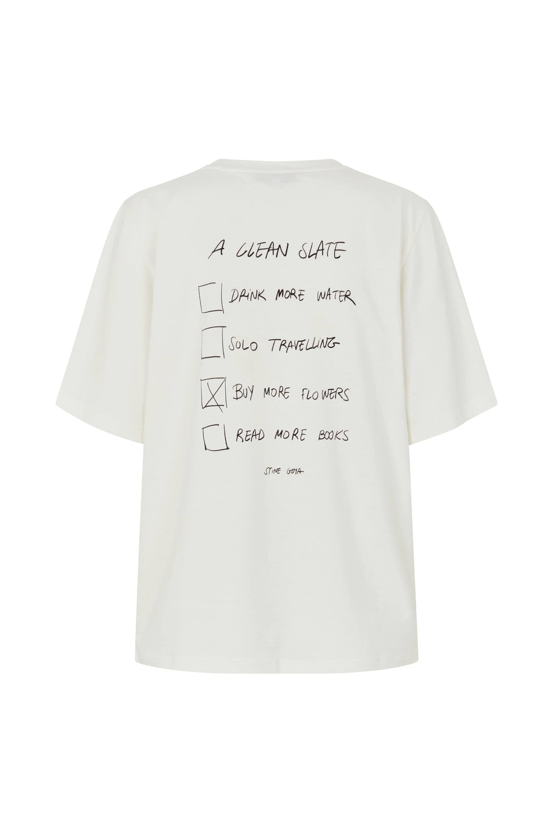 Stine Goya - 2243 Light Jersey, Short Sleeve T-shirtsg-ps26-t009-2243p - Petunia Bouquet, A Clean Slate T-shirts 