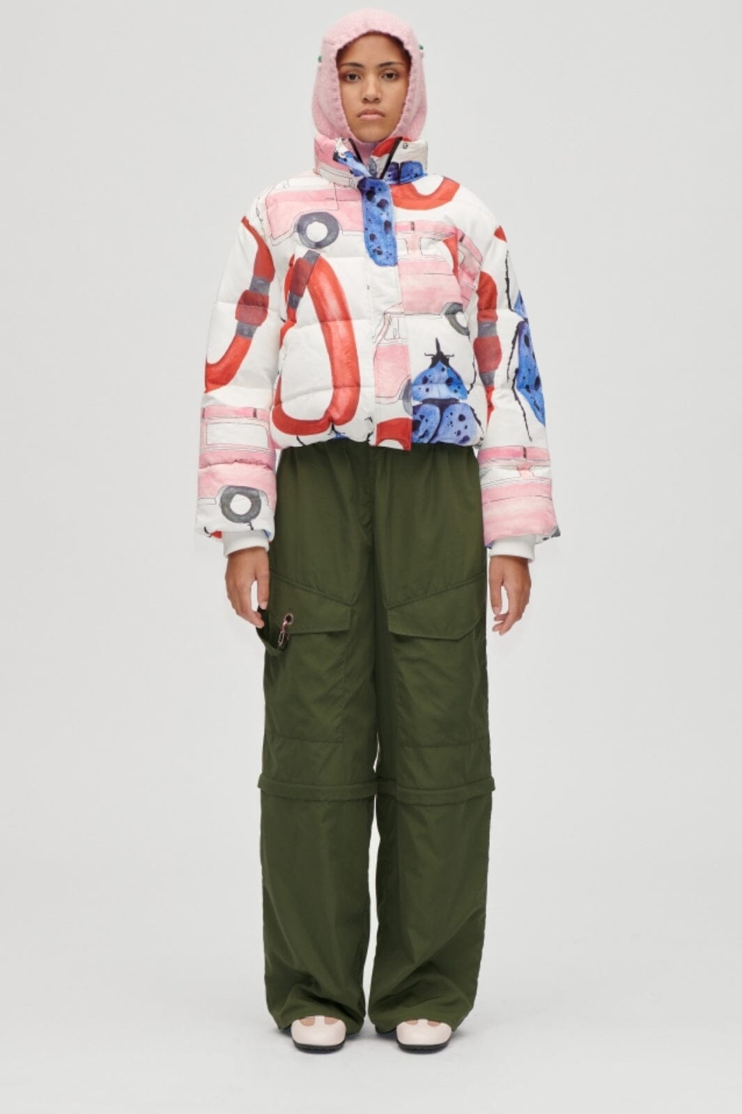 Stine Goya - 2418 Alpaca Knit, Balaclavasg-aw25-a039-2418 - Light Pink