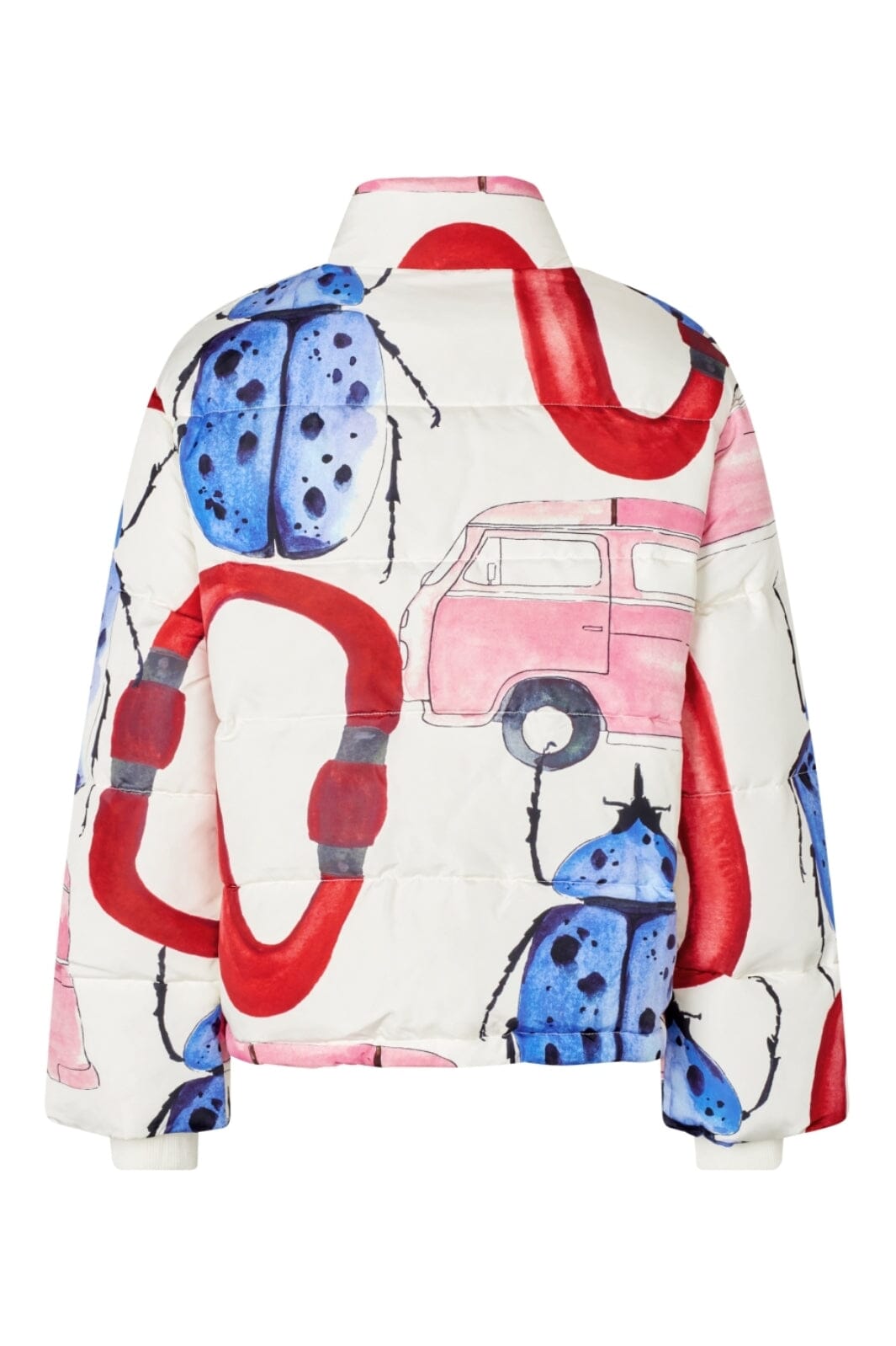 Stine Goya - 2424 Printed Tech, Long Sleeve Puffersg-aw25-j057-2424 - Camp Stine Goya