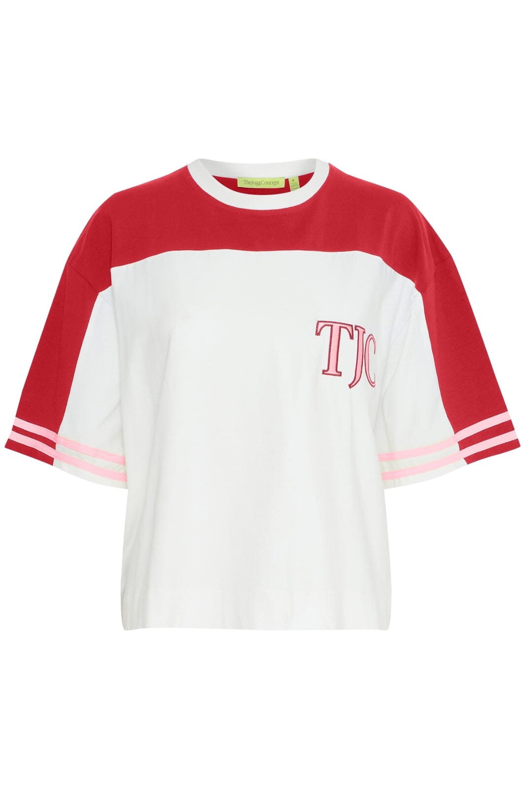 The Jogg Concept - Jcsabell Block Tshirt - 201530 Salsa Mix