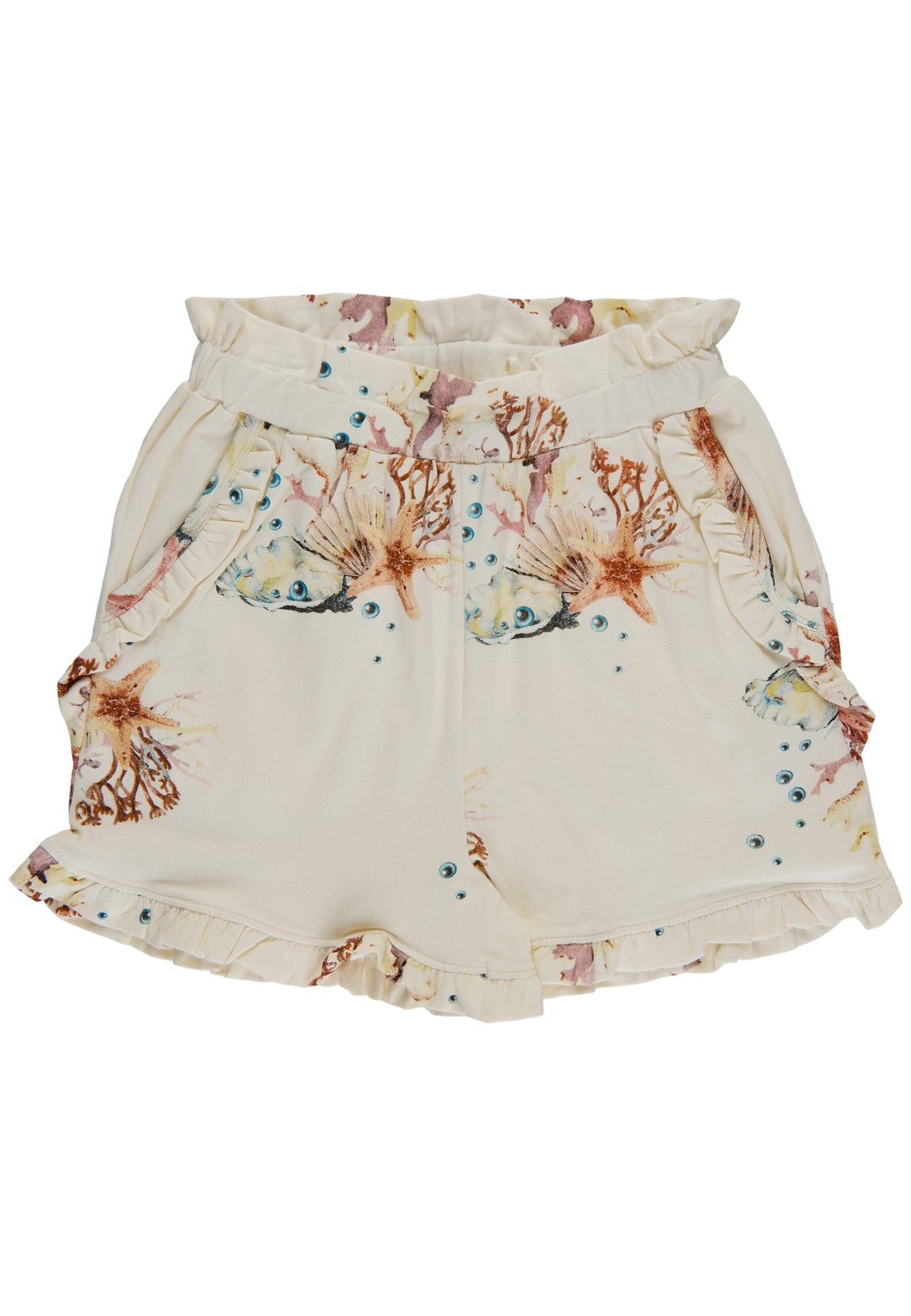 The New - Tngiselle Shorts - White Swan Coral Aop Shorts 