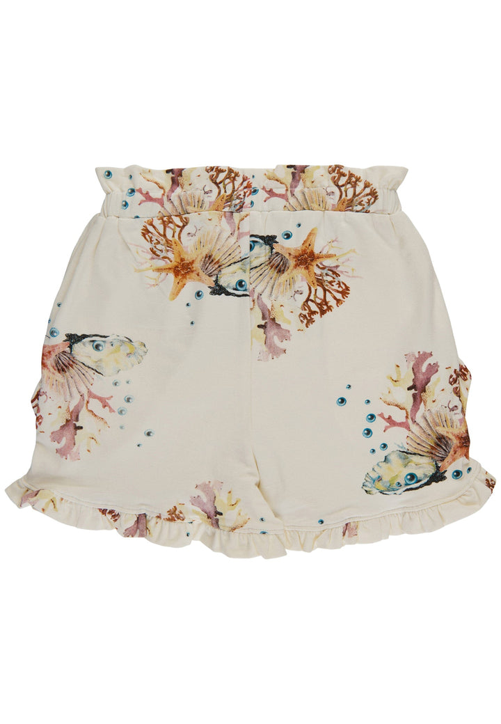 The New - Tngiselle Shorts - White Swan Coral Aop Shorts 