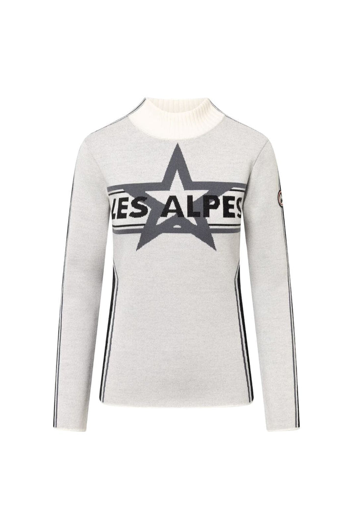 Twist & Tango - Les Alpes Star Sweater 907202 - Snow White Sweatshirts 