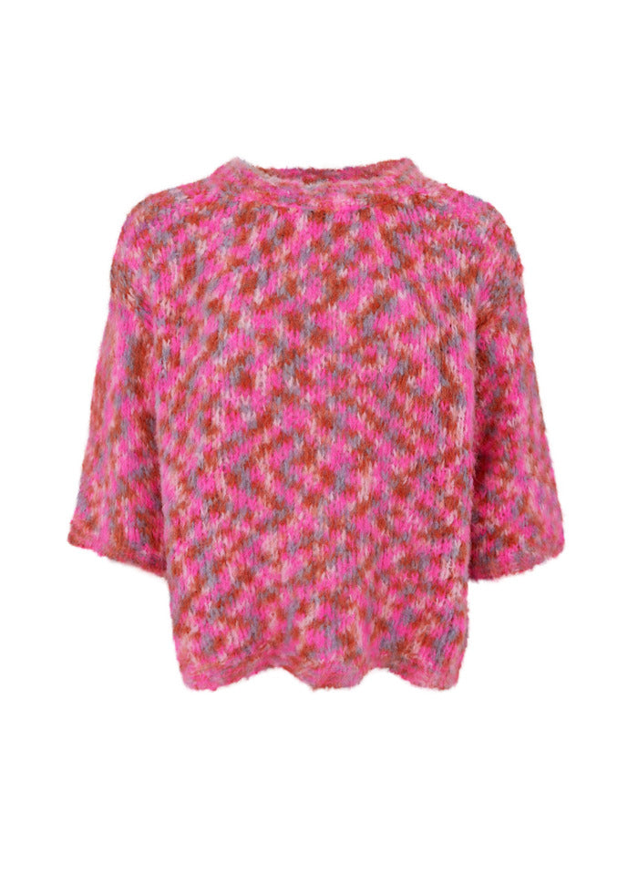 Black Colour - Bcjessa Multi Jumper 1244 - Pink Multi