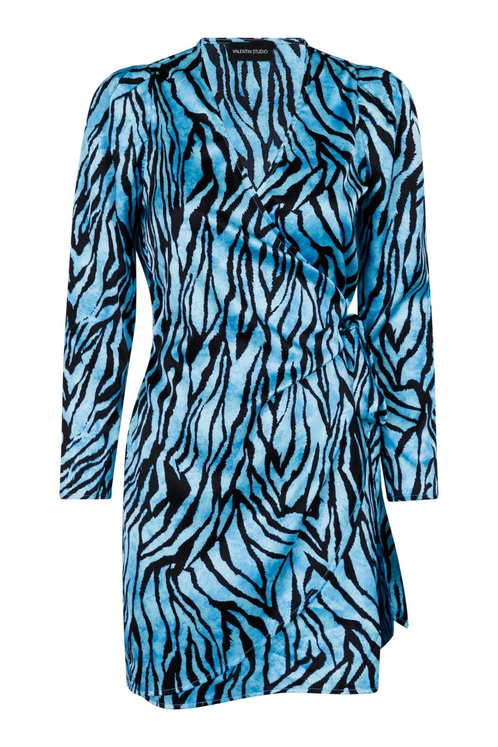 Valentin Studio - Josie Zebra Dress - Light Blue Kjoler 