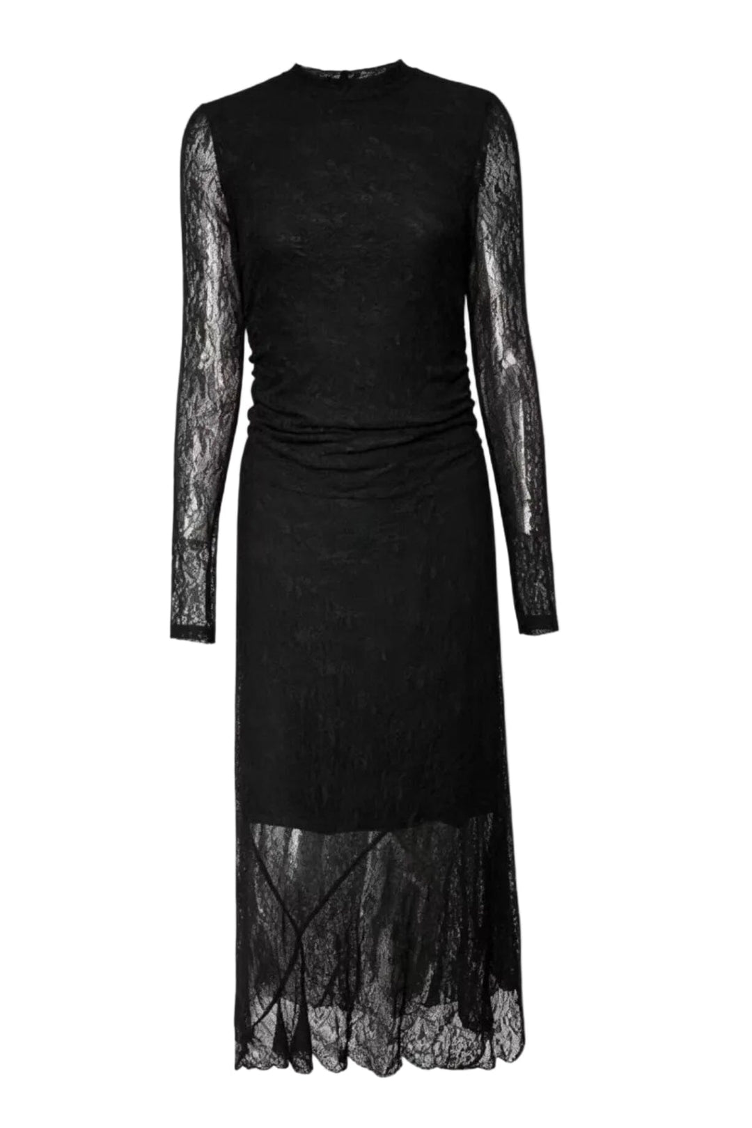 Valentin Studio - Lace Dress Ch162968e - Black Kjoler 