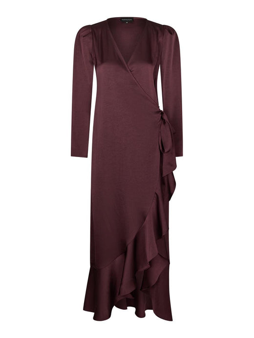Valentin Studio - Senorita Dress Heavy Satin 167810 - 174 - Burgundy Kjoler 