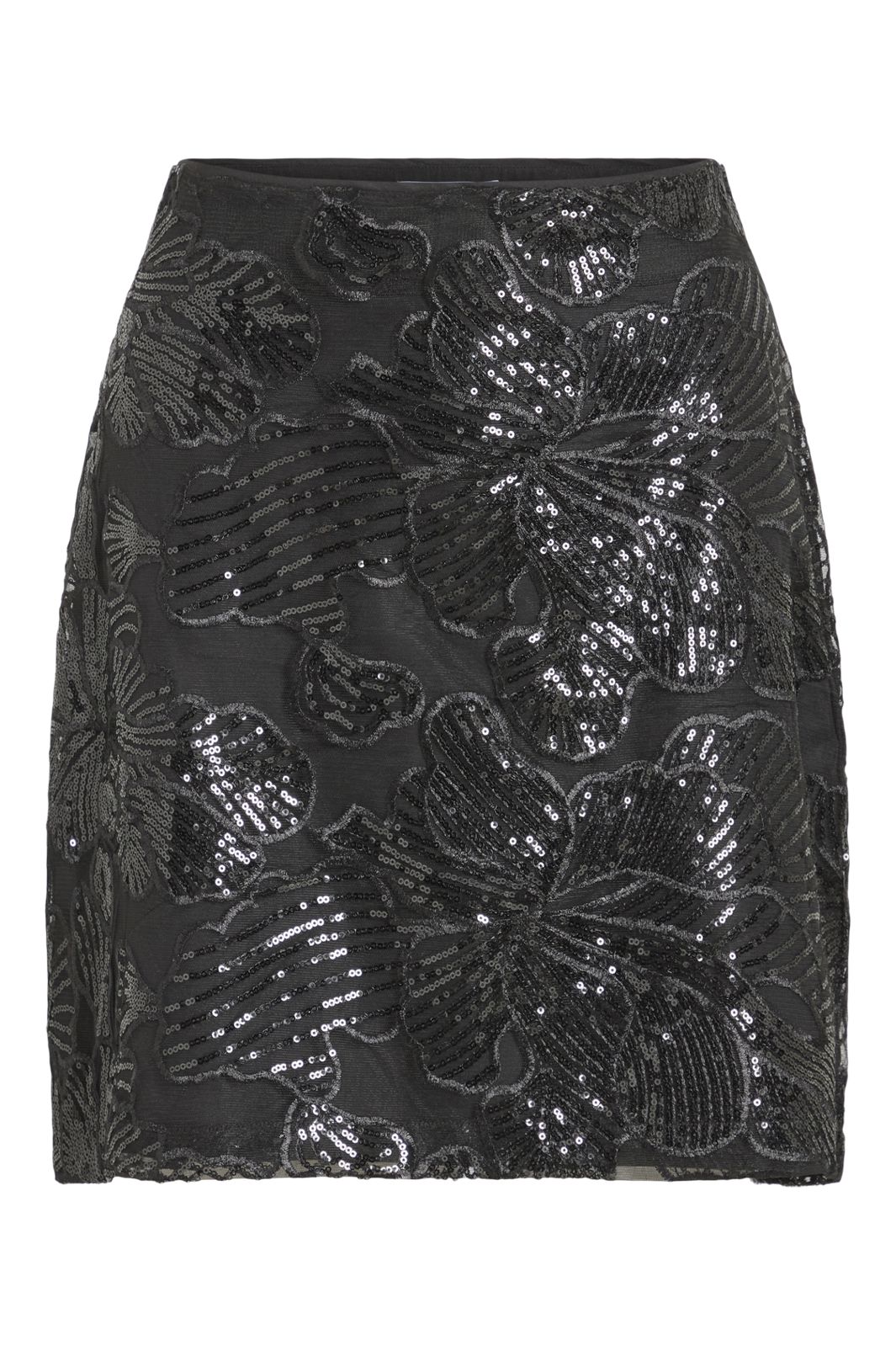 Vila - Cey Tailored Skirt - 4868565 Black Beauty