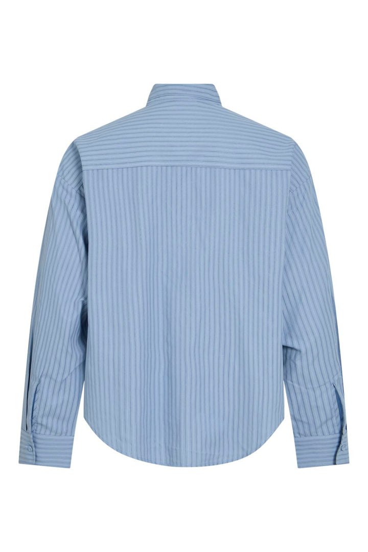 Vila - Vijury Ls Shirt - 5188779 Blue Shadow