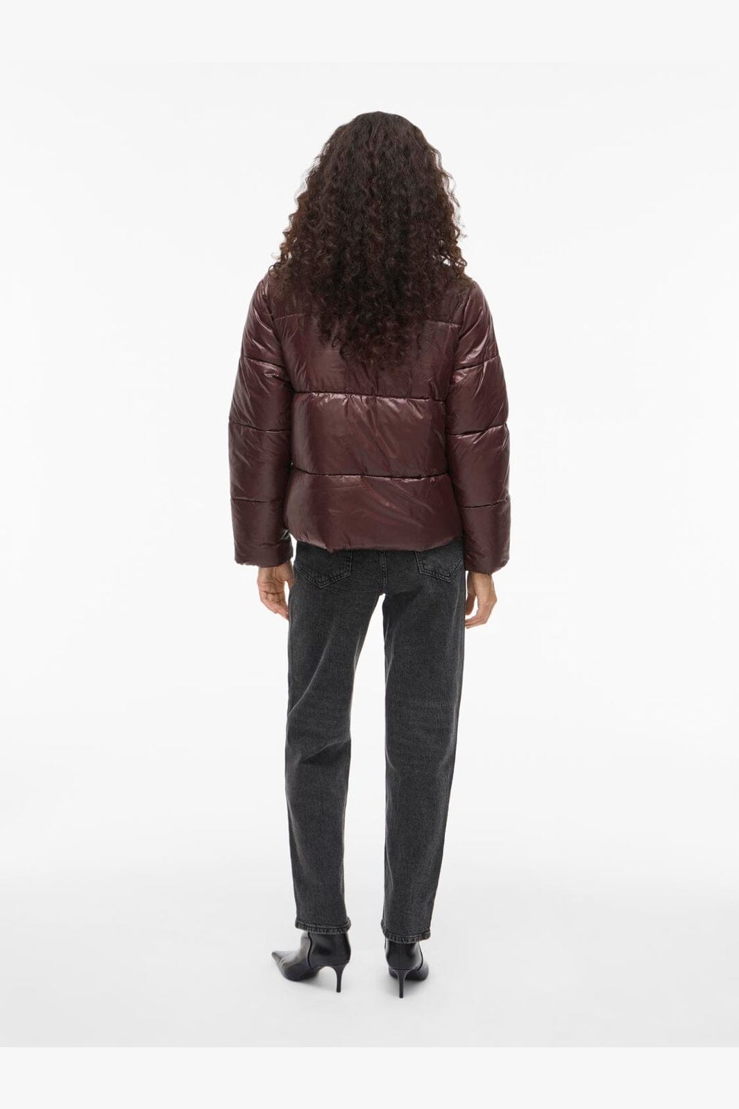 Vila - Vilidda L/S Shinny Puffer Short Jacket - 4897448 Fig