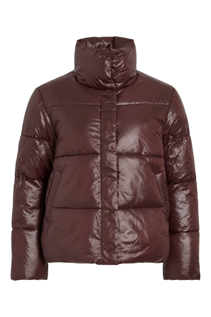 Vila - Vilidda L/S Shinny Puffer Short Jacket - 4897448 Fig