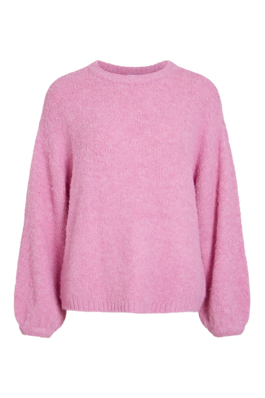 Vila - Vimorai L/S O-Neck L/S Knit Top - 5133729 Begonia Pink Melange